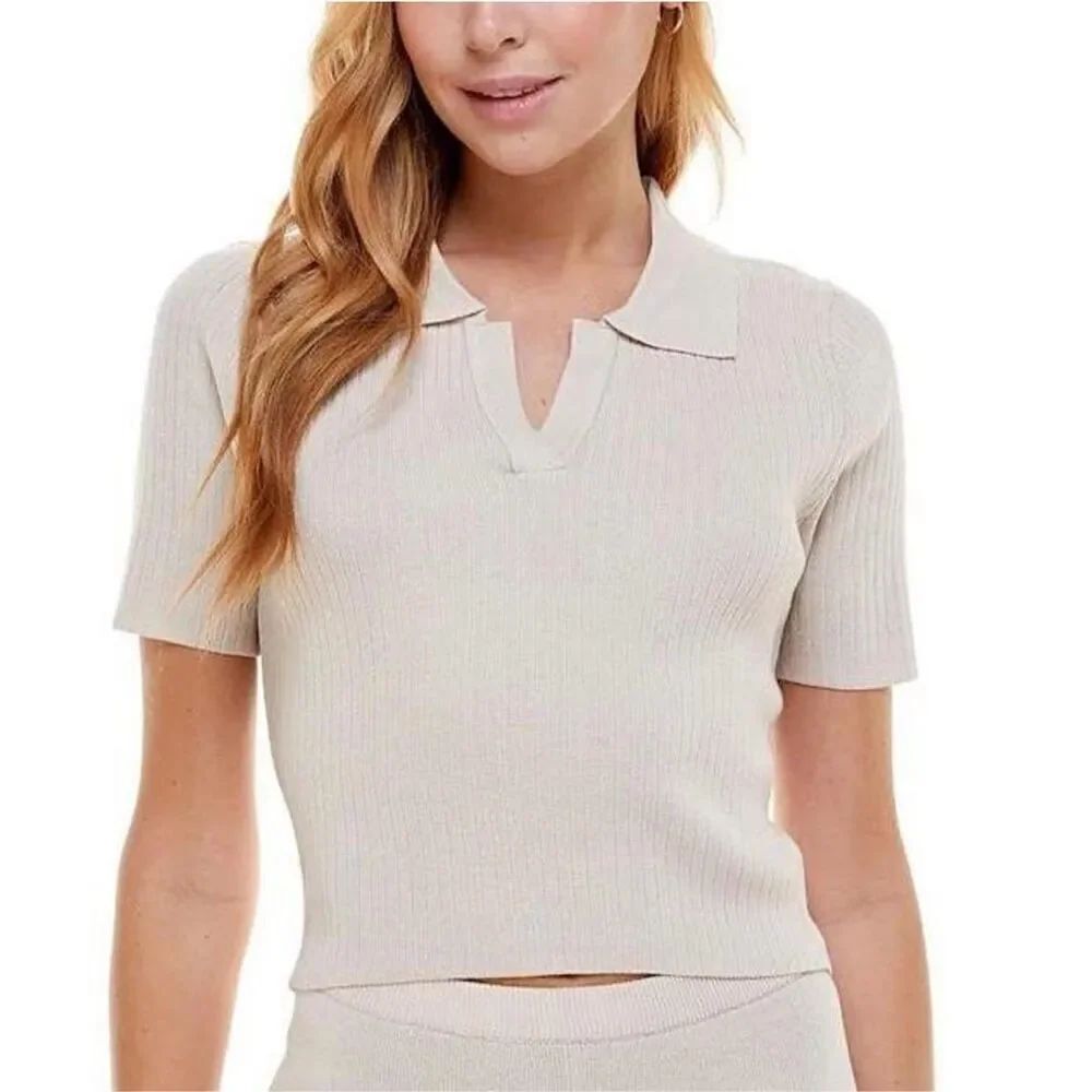 Wayf '98 Williams Crop Polo Top